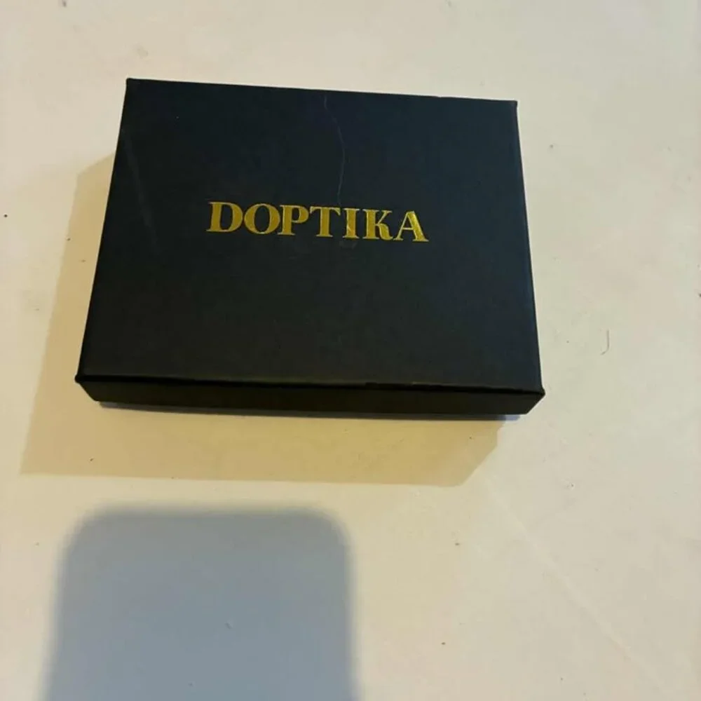 NIB Doptika Engraved Leather Bifold Wallet - To My Fiancé